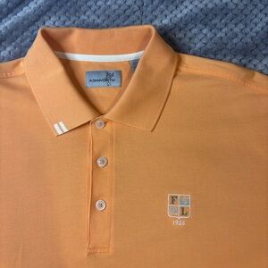 Ashworth Men's Polo Shirt in Vibrant Orange